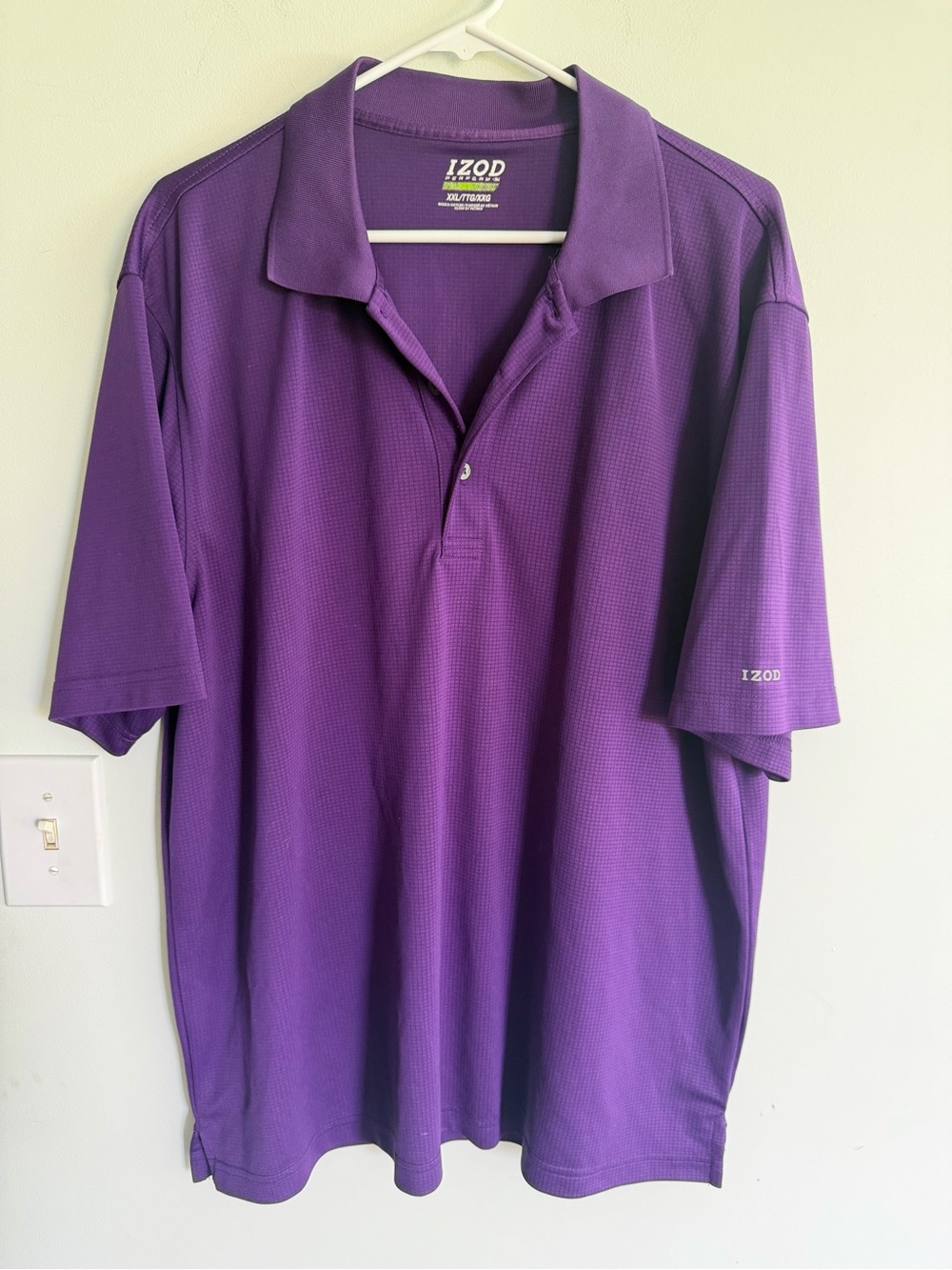 Izod Perform Purple Polo Shirt